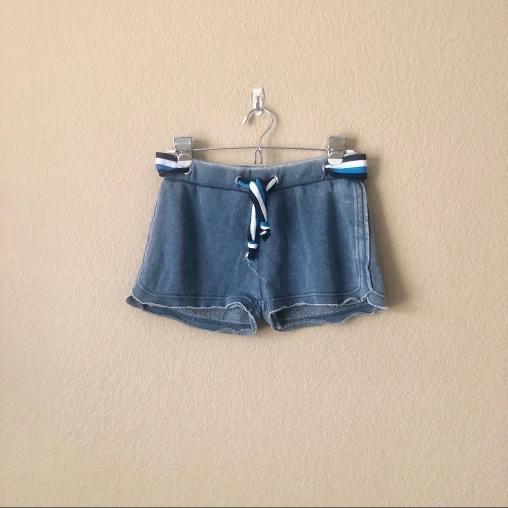 Vintage havana striped belt sweat shorts